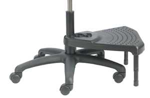 Step N Up ergonomic foot rest attaches to a stool